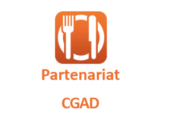 Logo Relations partenariales avec la CGAD (confédération générale de l'alimentation en détail)