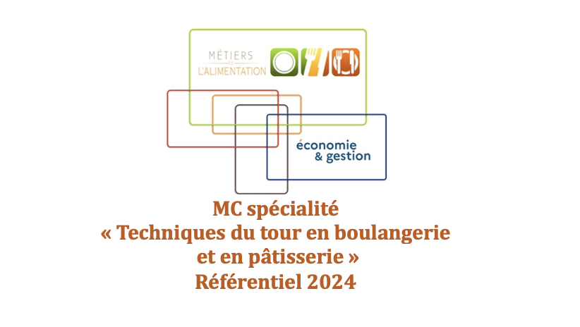 Logo Mention complémentaire de niveau 3 Spécialité « Techniques du tour en boulangerie et en pâtisserie » - Référentiel 2024