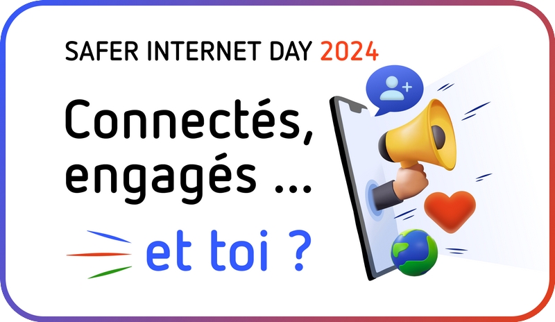 Logo “Connectés, engagés... et toi ?”