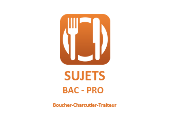 Logo Bac Pro Boucher Charcutier Traiteur. Session 2023