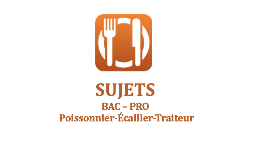 Logo Bac Pro Poissonnier Écailler Traiteur. Session 2023